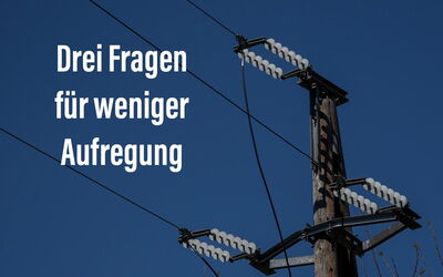 Welche drei Fragen kannst Du Dir stellen um mehr Gelassenheit und weniger Aufregung zu erreichen. Text von Reiner Müller (Angsttherapeut)